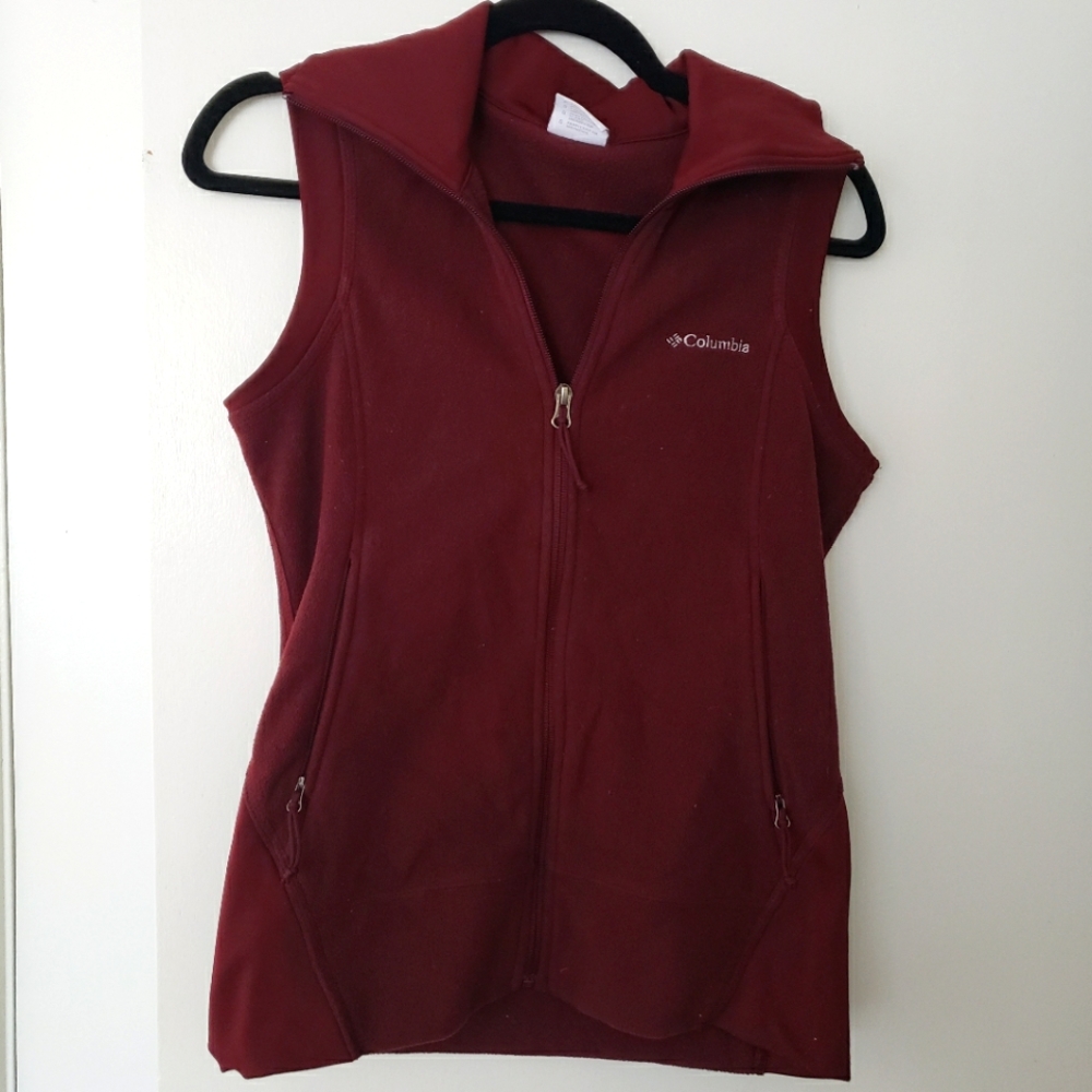 Columbia fleece vest, size small